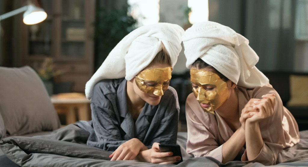 face masks and spa days
